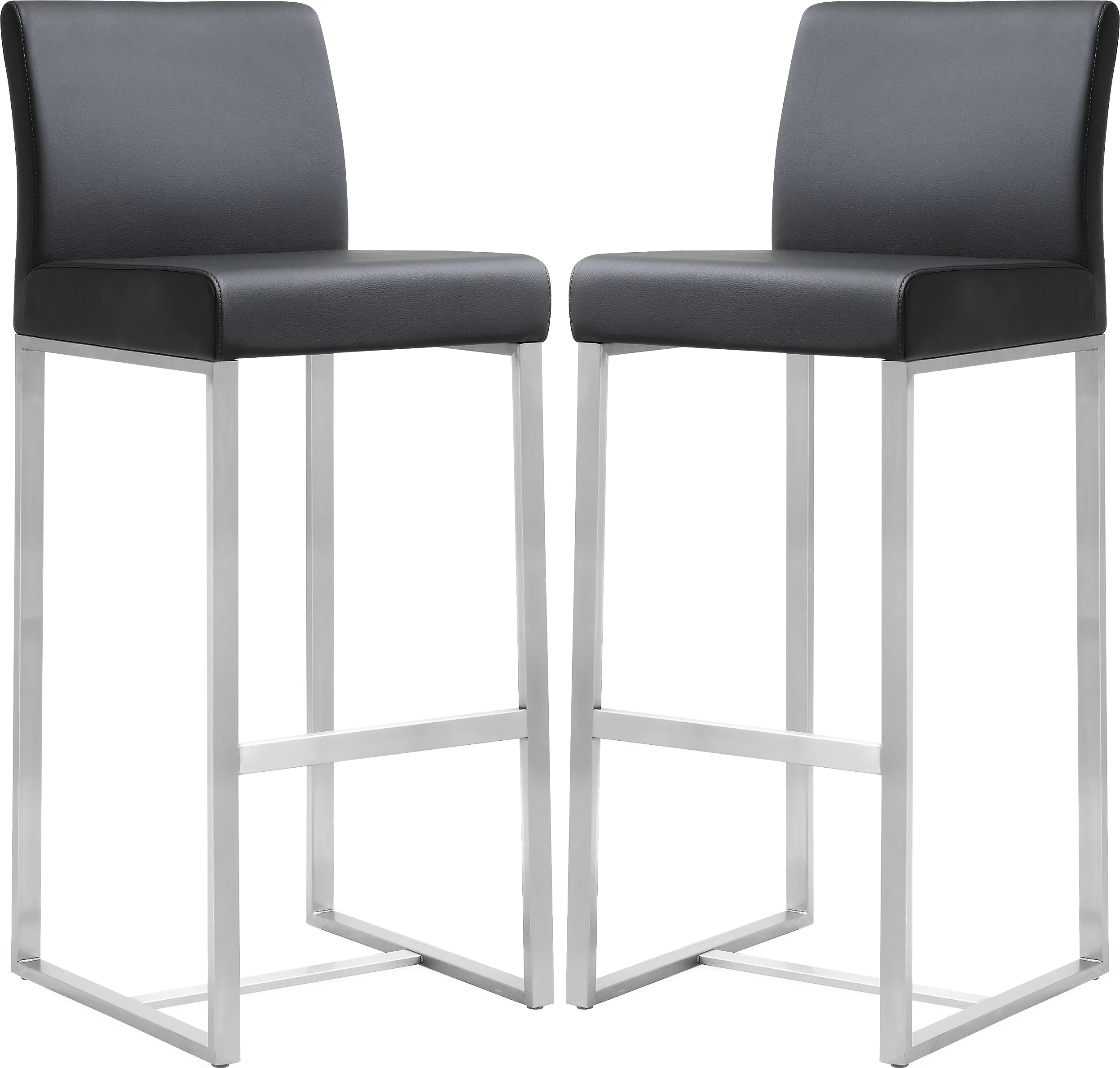 Silas Black Barstools (Set of 2) - Thumbnail - Image 1