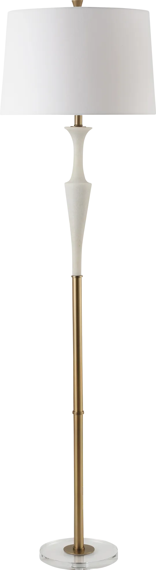 Ivanhoe Alley Brass Floor Lamp - Image 1