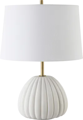 Rolyat Bay White Lamp