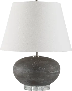 Eliza Hollow Charcoal Lamp