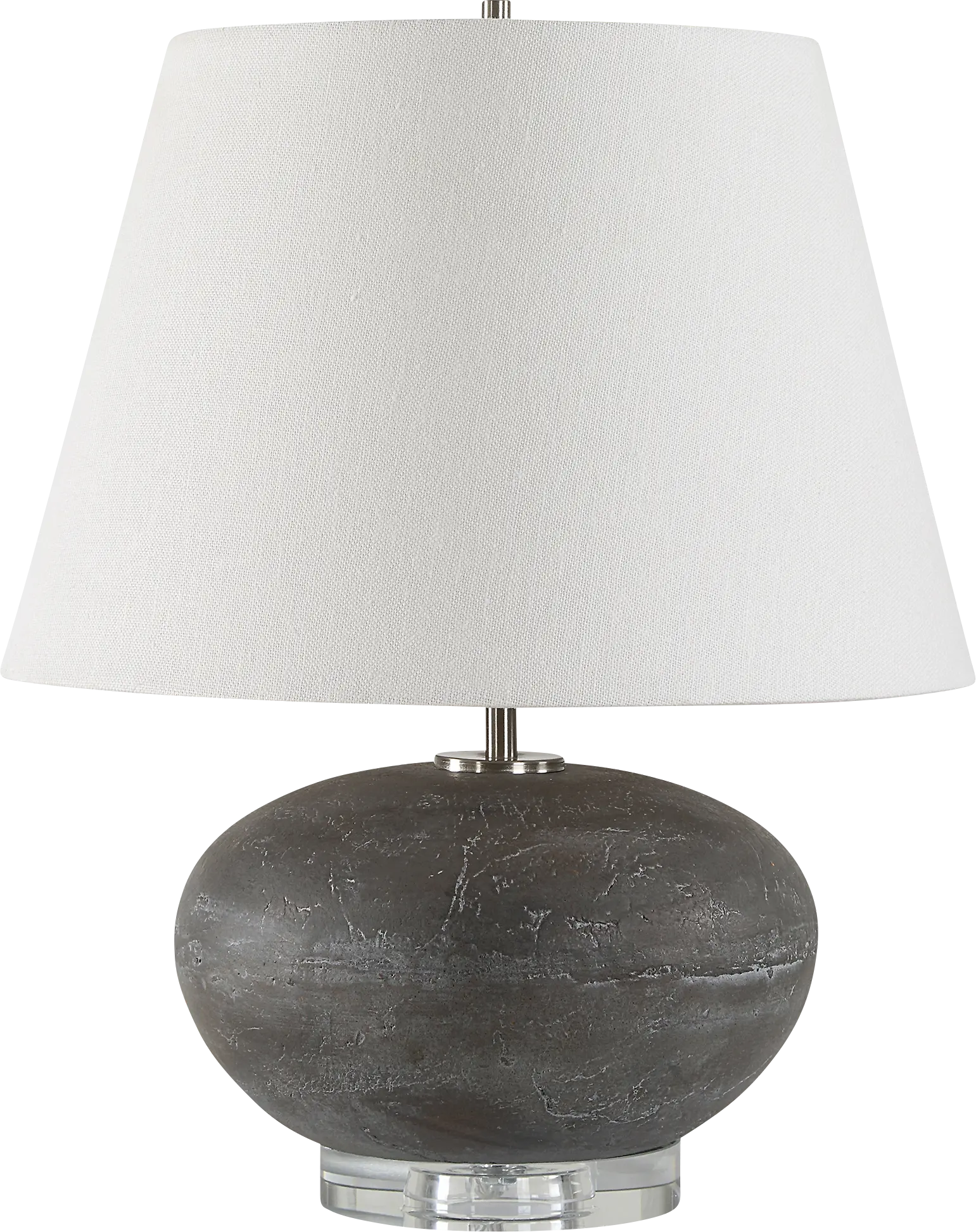 Eliza Hollow Charcoal Lamp