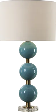 Sarena Bend Turquoise Lamp