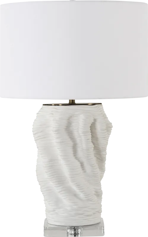 Hyacinth Boulevard White Lamp
