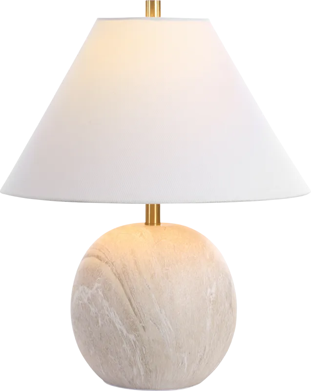 Desoto Lake Beige Lamp