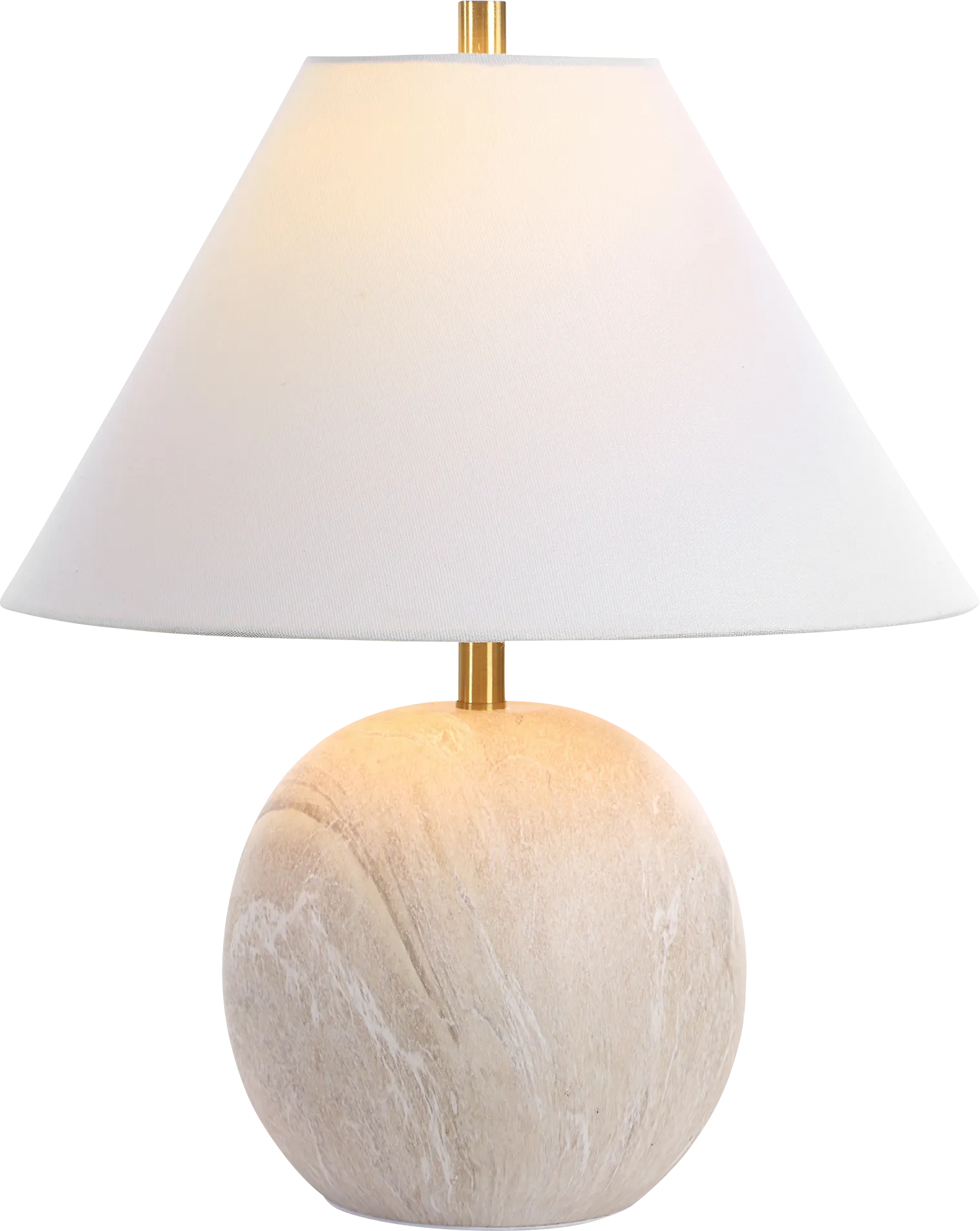 Desoto Lake Beige Lamp - Image 1