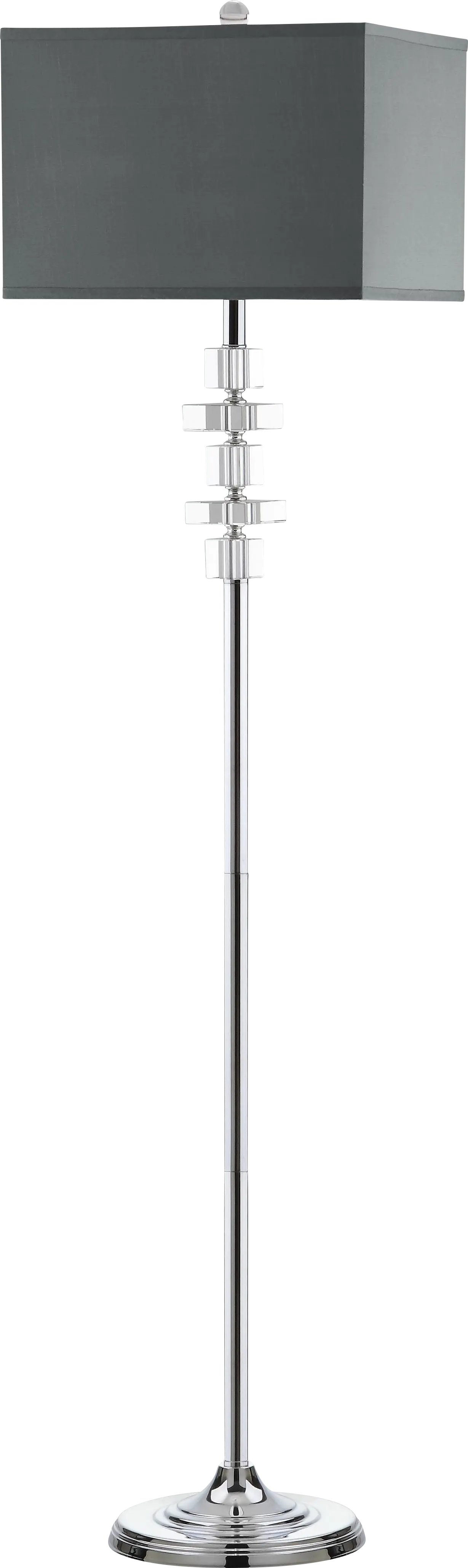 Mecca Court Silver Floor Lamp