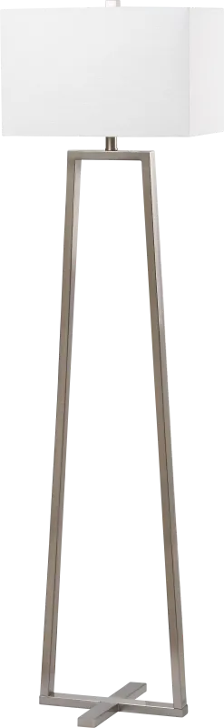 Pelouze Isle Silver Floor Lamp