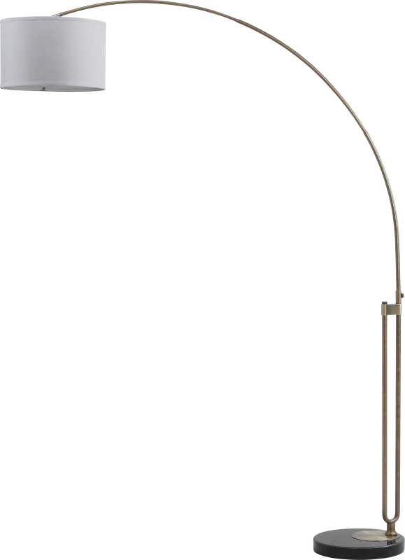 Verne Hollow Brass Floor Lamp