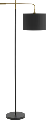 Moyes View Black Floor Lamp