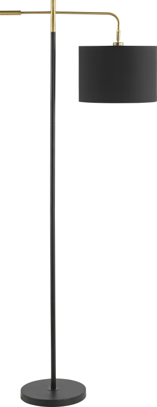 Moyes View Black Floor Lamp