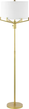 Hemlock Isle Gold Floor Lamp