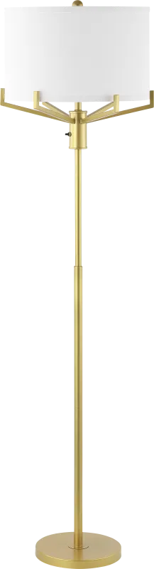 Hemlock Isle Gold Floor Lamp