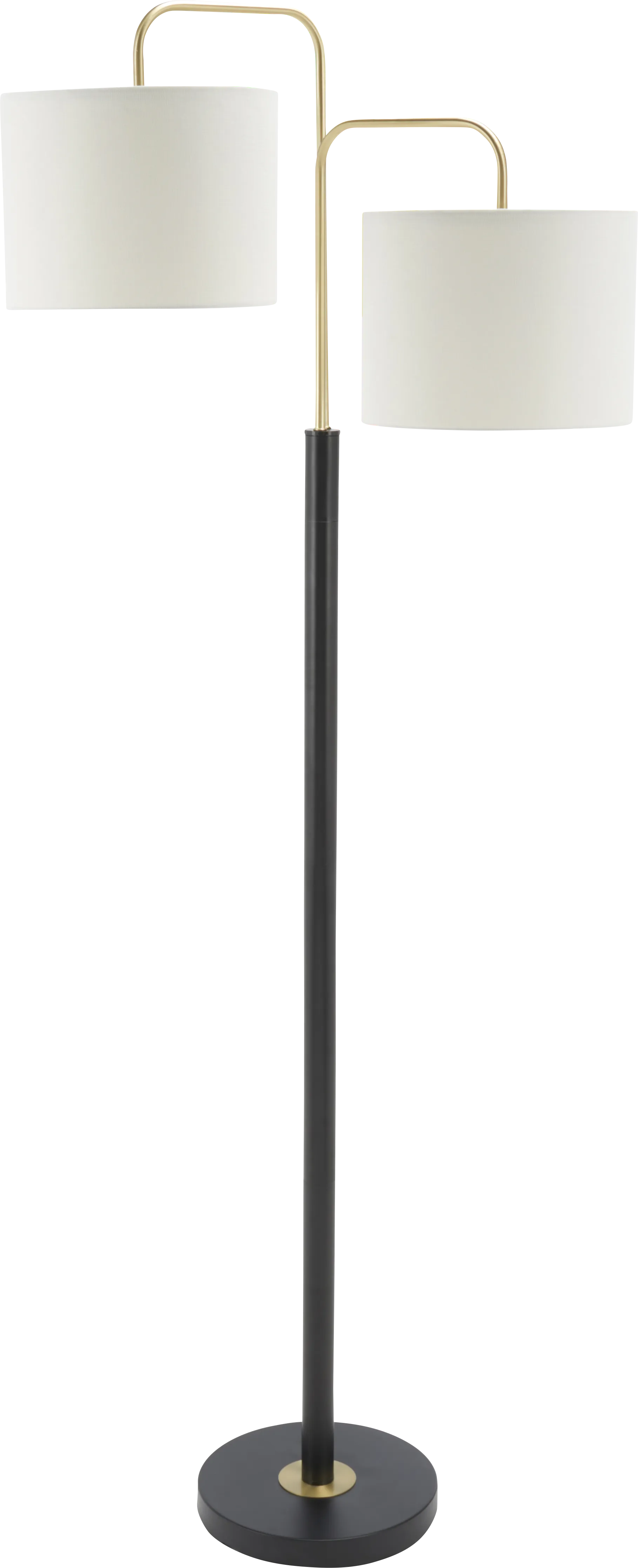 Cairney Circle Black Floor Lamp - Image 1