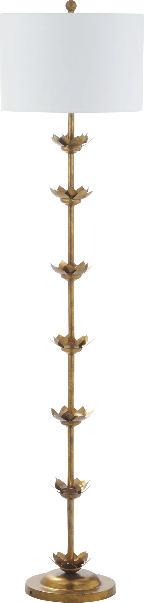Labrosse Bay Gold Floor Lamp - Image 1