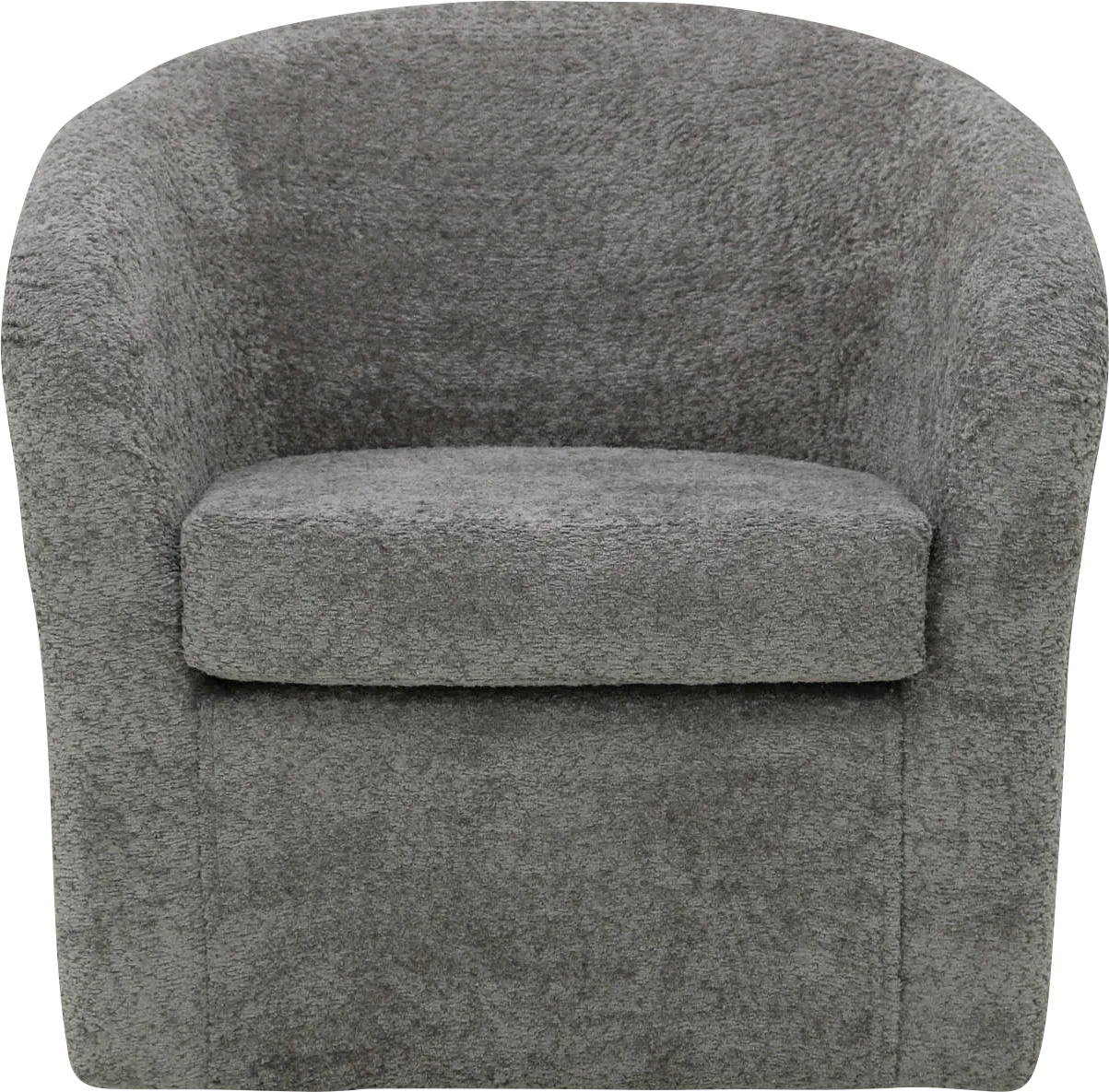 Emsabit I Gray Swivel Accent Chair - Thumbnail - Image 1