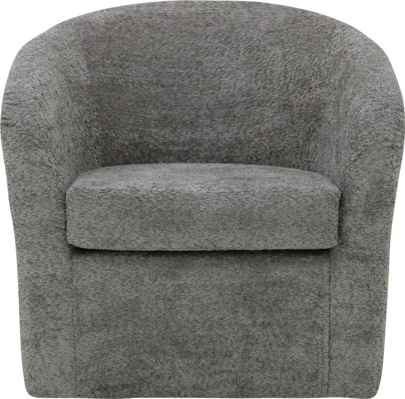 Emsabit I Gray Swivel Accent Chair