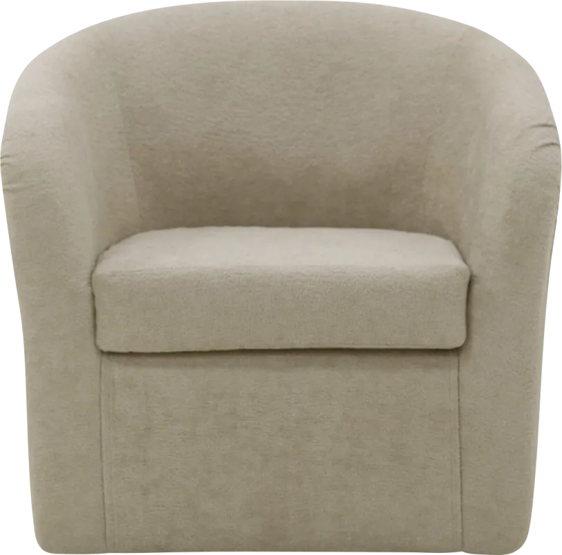 Emsabit I Beige Swivel Accent Chair