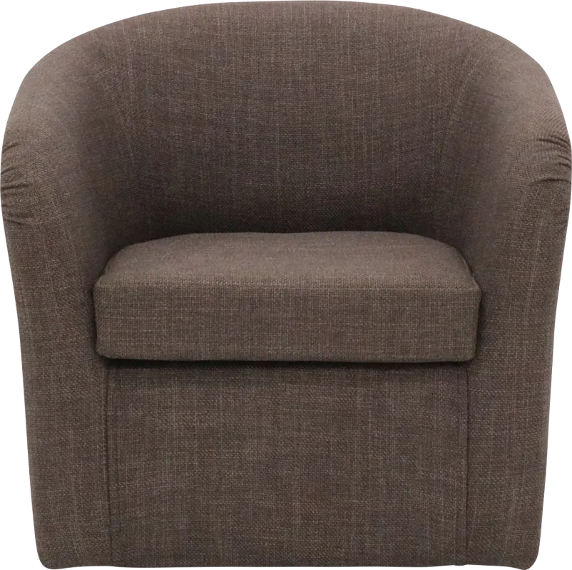 Emsabit I Brown Swivel Accent Chair