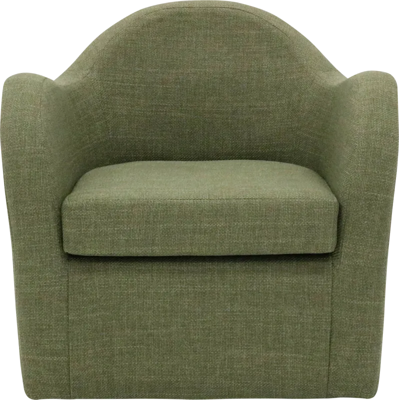 Peliel Green Swivel Accent Chair