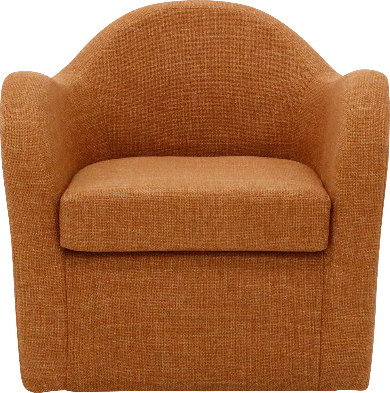 Peliel Orange Swivel Accent Chair - Thumbnail - Image 1