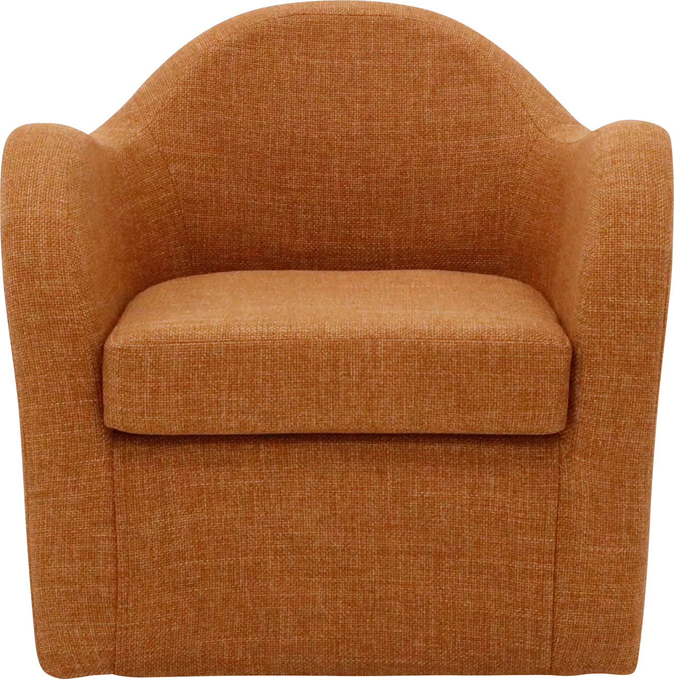 Peliel Orange Swivel Accent Chair