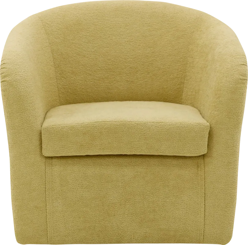 Emsabit I Yellow Swivel Accent Chair