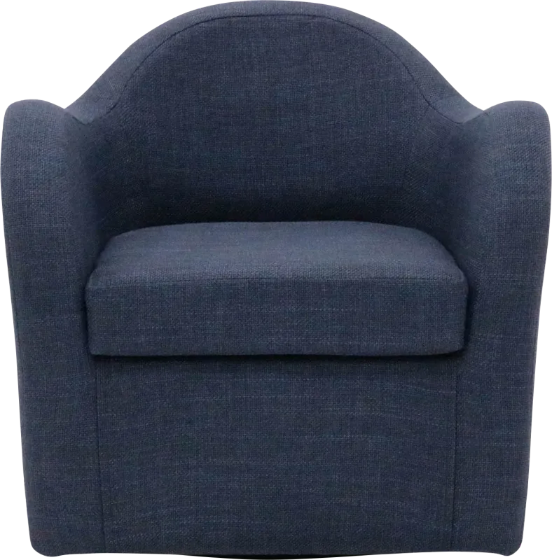 Peliel Navy Swivel Accent Chair