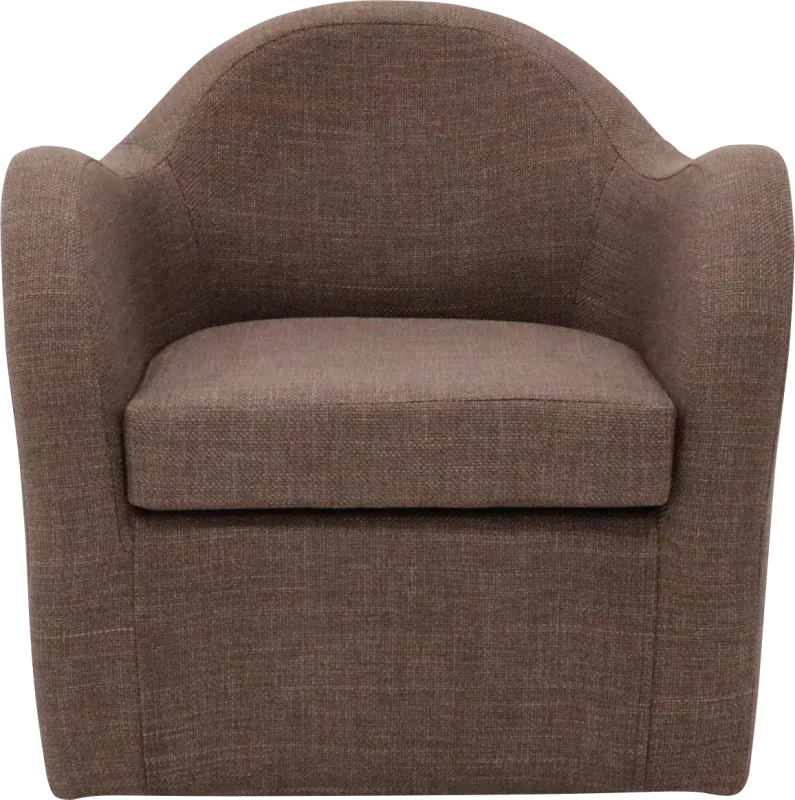 Peliel Brown Swivel Accent Chair