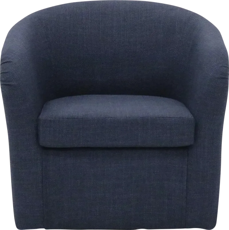 Emsabit I Blue Swivel Accent Chair