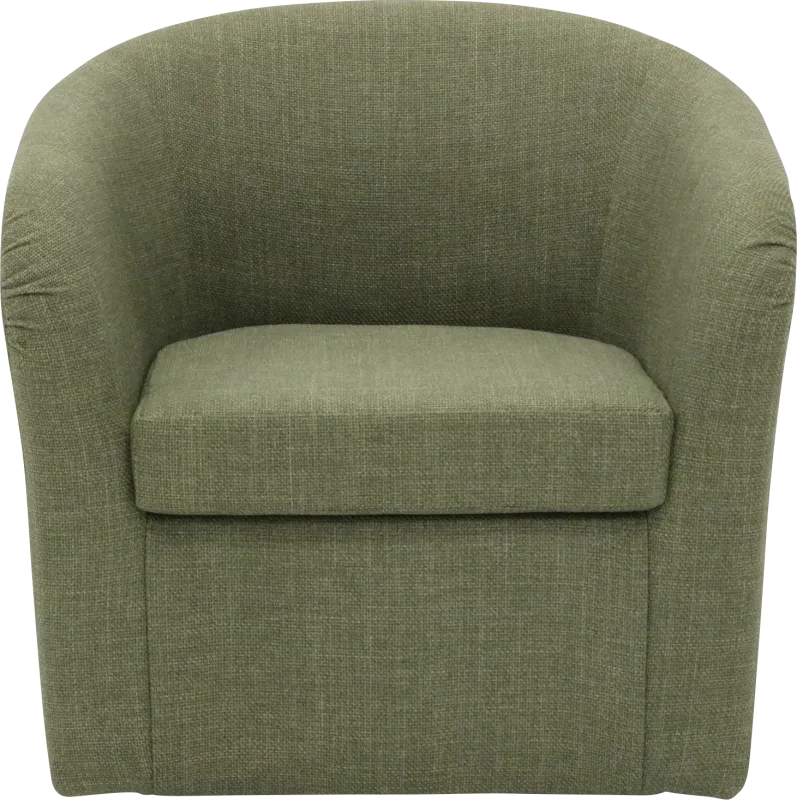 Emsabit I Green Swivel Accent Chair
