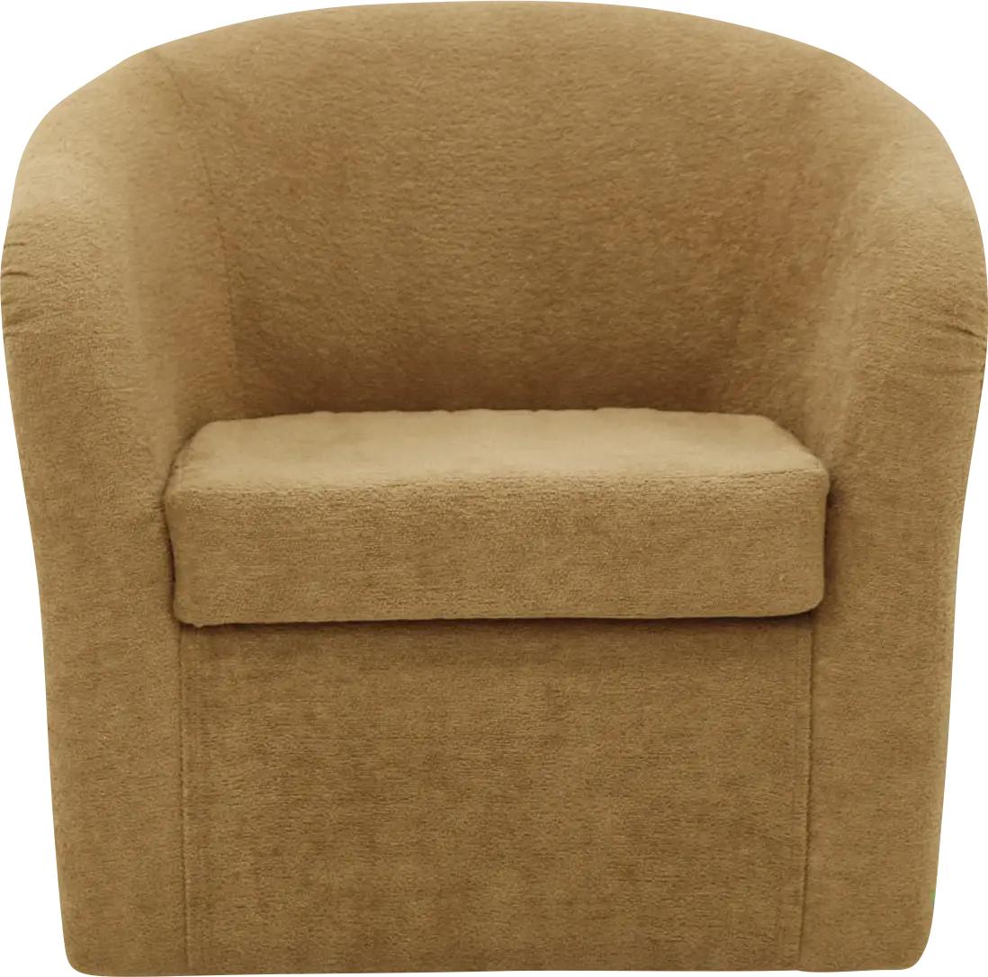 Emsabit I Orange Swivel Accent Chair
