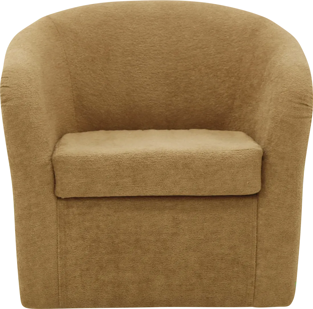 Emsabit I Orange Swivel Accent Chair - Image 1