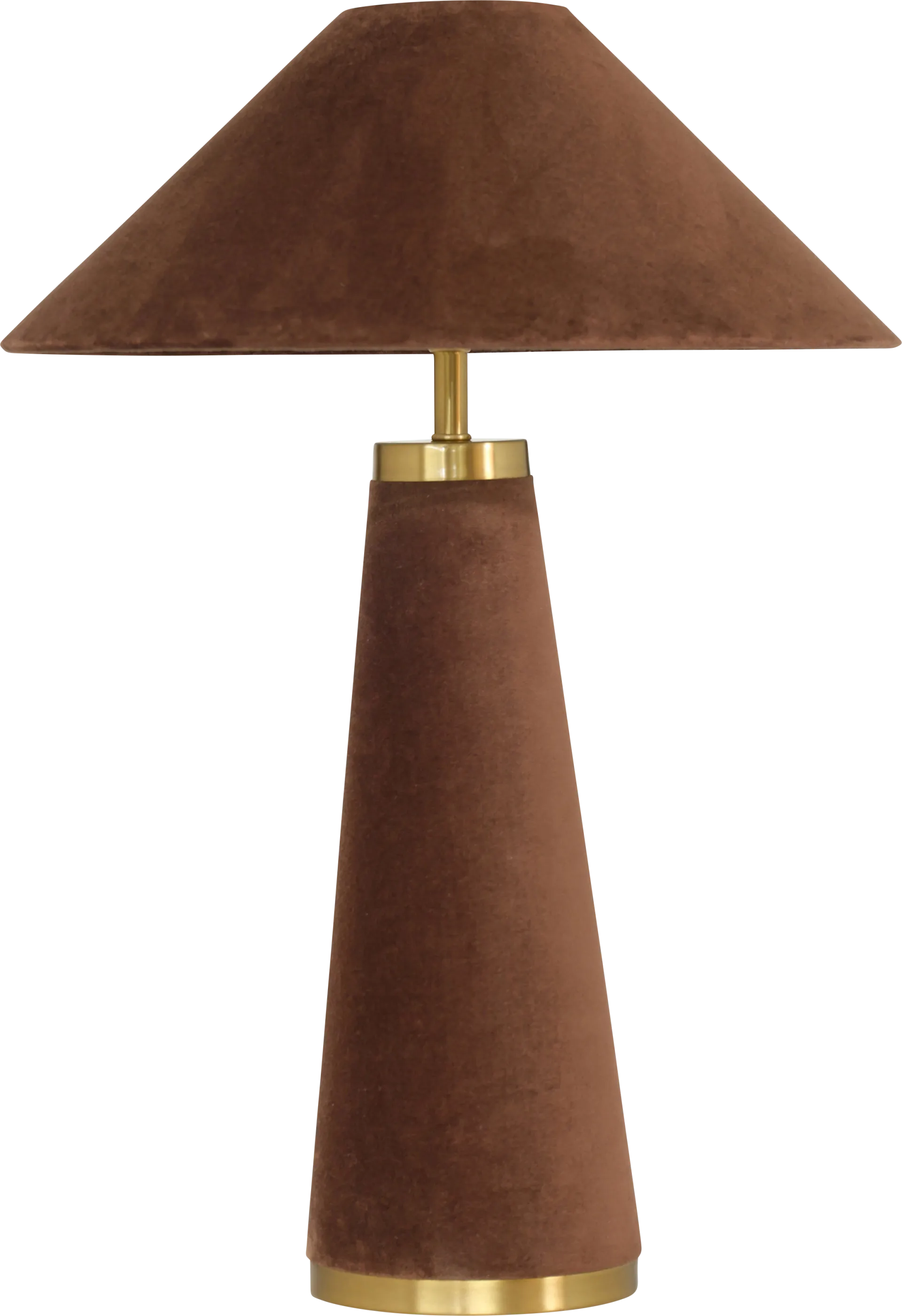 Banneker Shade Brown Lamp - Image 1