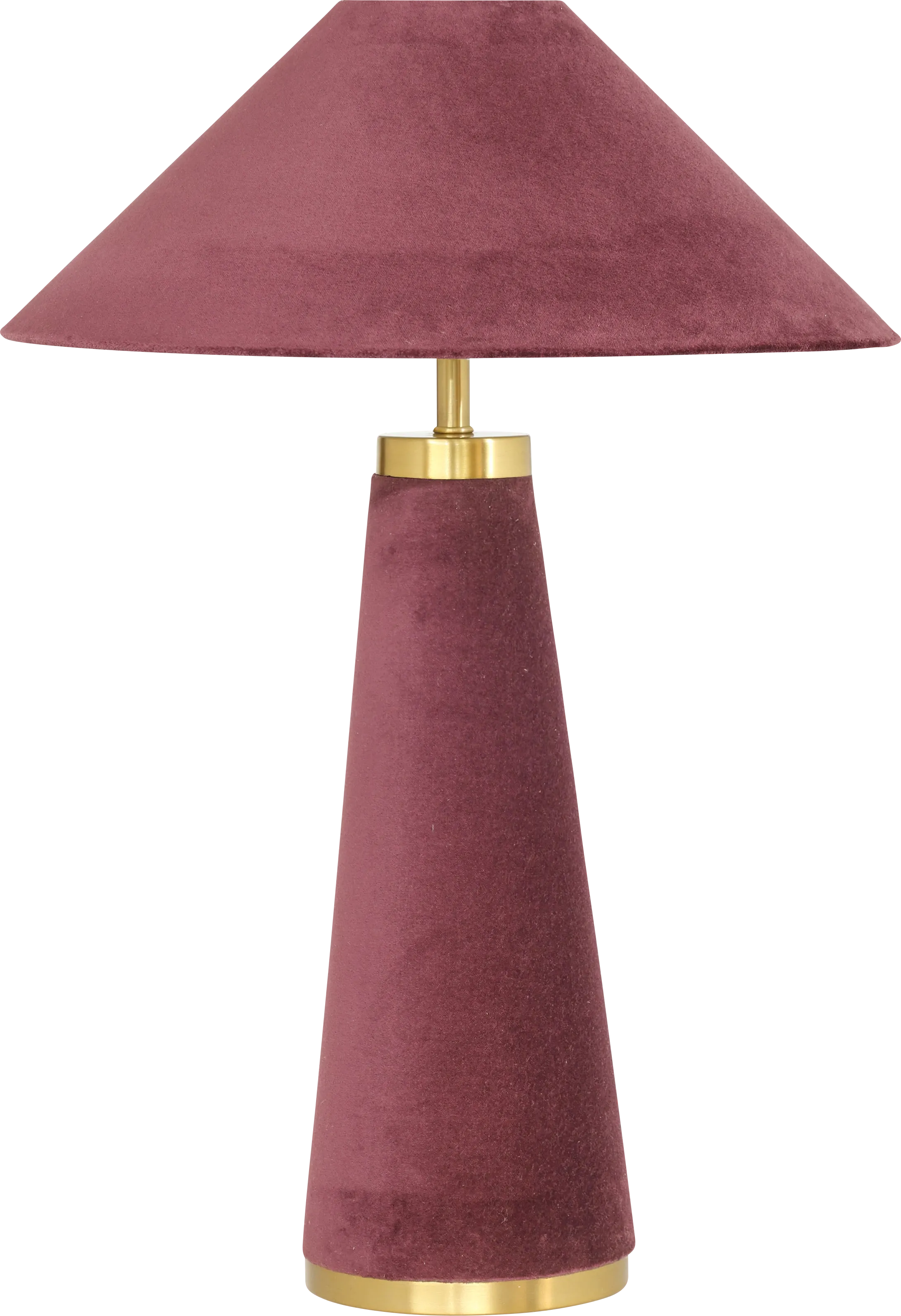 Banneker Shade Burgundy Lamp - Thumbnail - Image 1