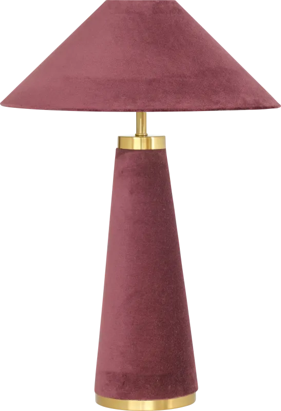 Banneker Shade Burgundy Lamp