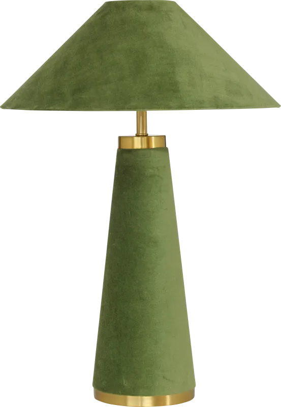 Banneker Shade Green Lamp