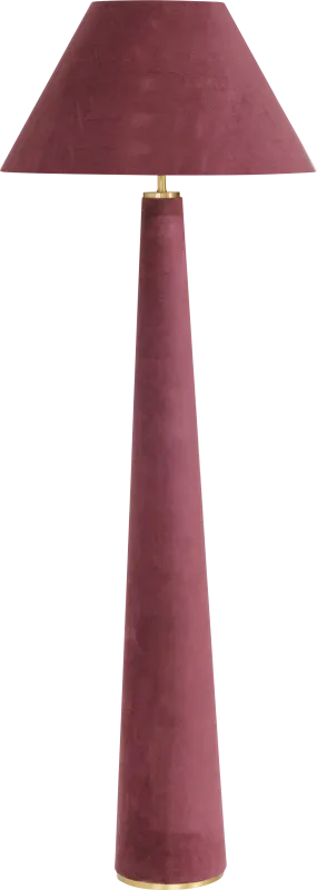 Banneker Shade Burgundy Floor Lamp