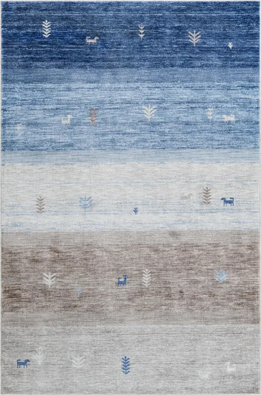 Onoly Blue 6'1 x 9' Rug