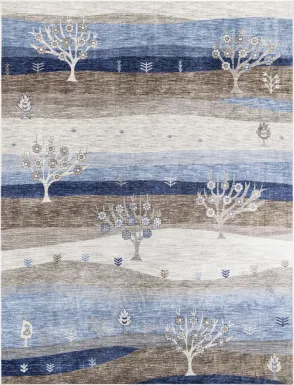 Hartfair Blue 9' x 12' Rug