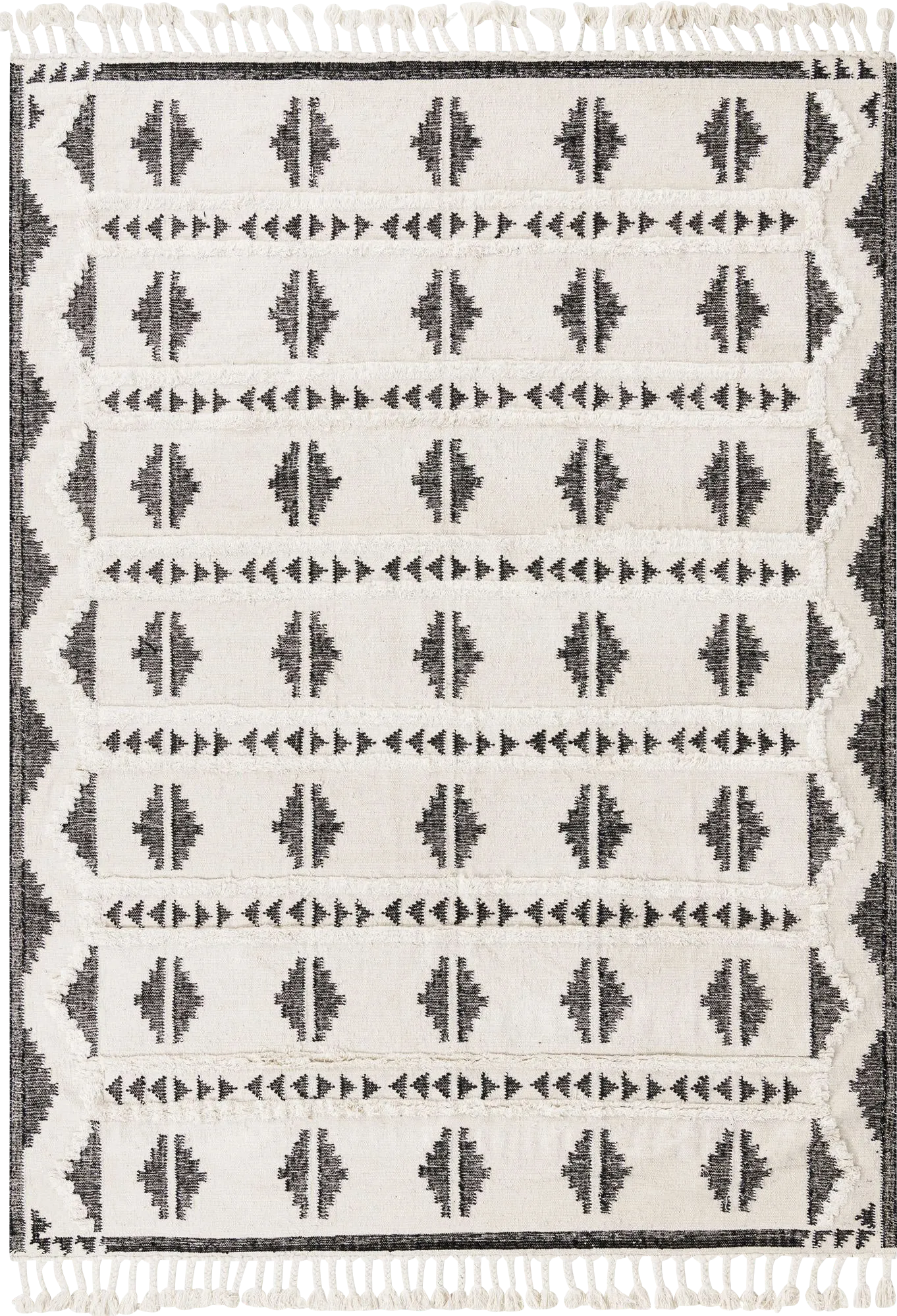Rosea Black 10' x 14'1 Rug - Image 1