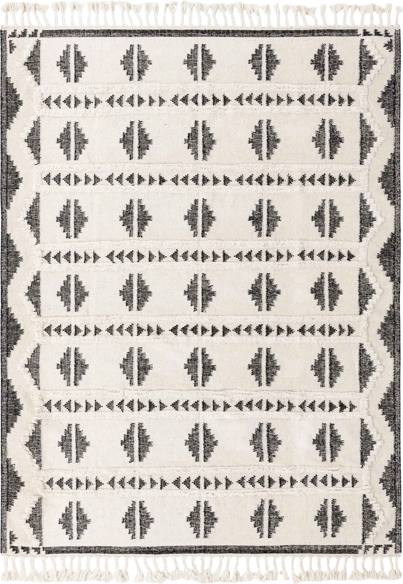 Rosea Black 9' x 12' Rug - Image 1