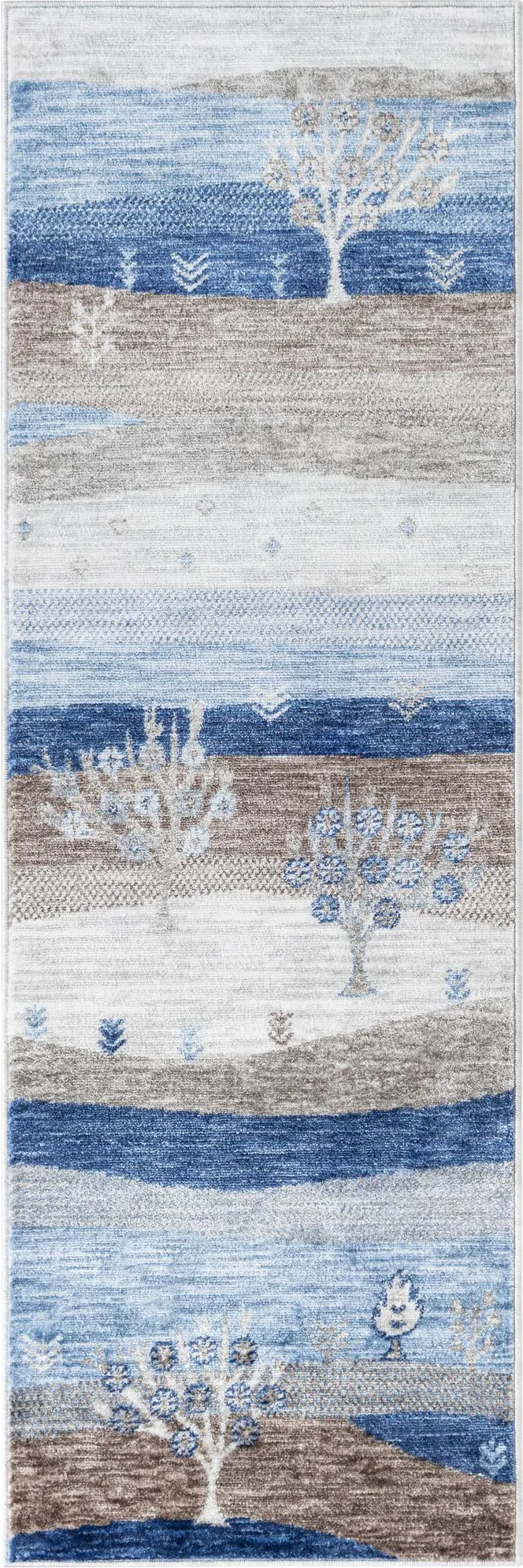 Hartfair Blue 2' x 6'1 Runner Rug - Thumbnail - Image 1
