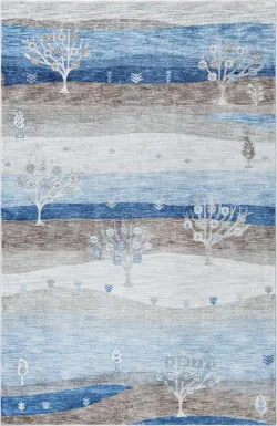Hartfair Blue 6'1 x 9' Rug