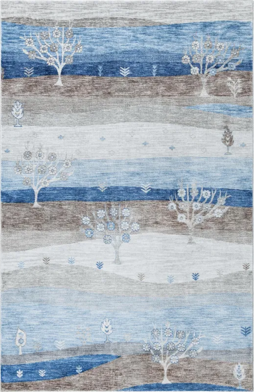 Hartfair Blue 6'1 x 9' Rug