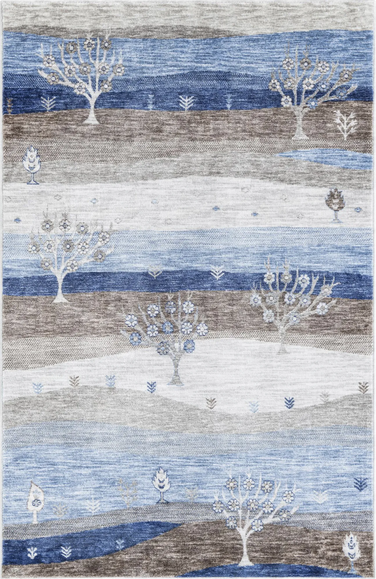 Hartfair Blue 5'3 x 8' Rug - Image 1