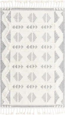 Rosea Gray 5'1 x 8' Rug