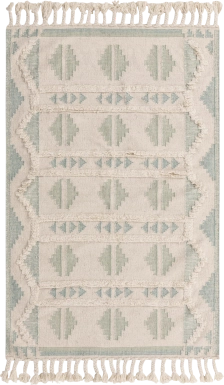 Rosea Aqua 5'1 x 8' Rug
