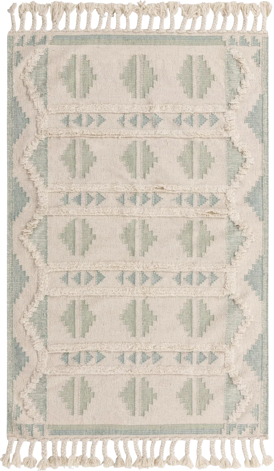 Rosea Aqua 5'1 x 8' Rug - Image 1