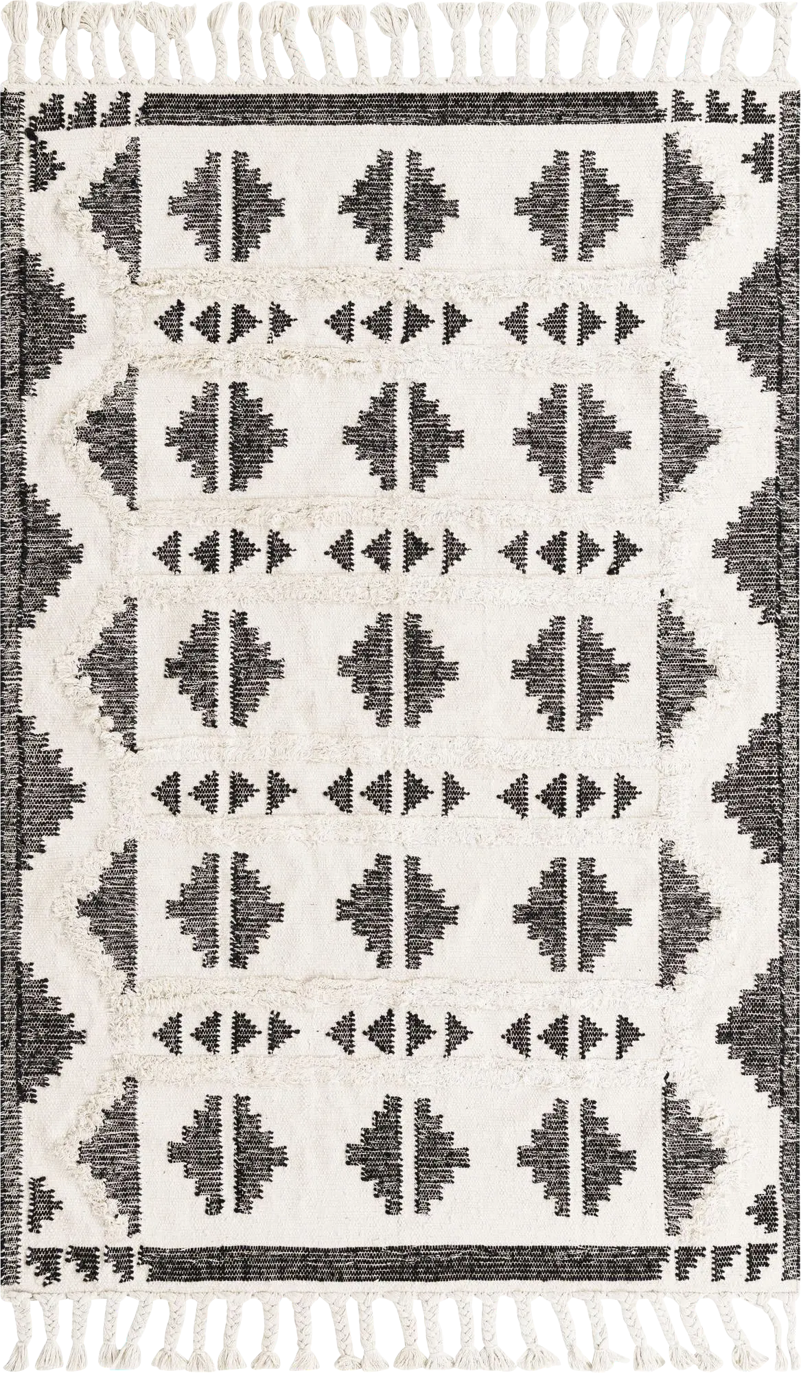 Rosea Black 5'1 x 8' Rug