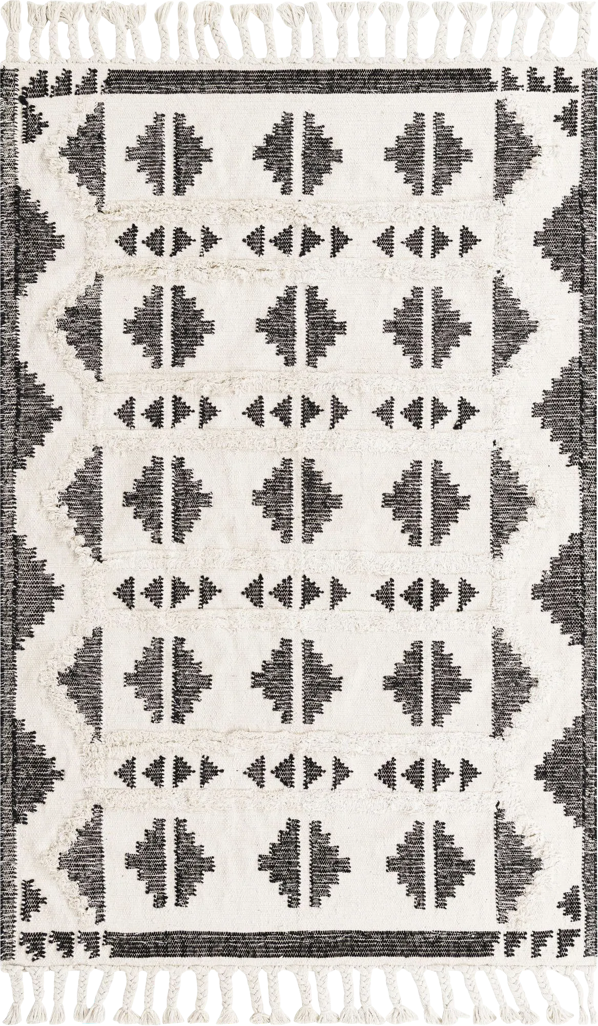 Rosea Black 5'1 x 8' Rug - Image 1
